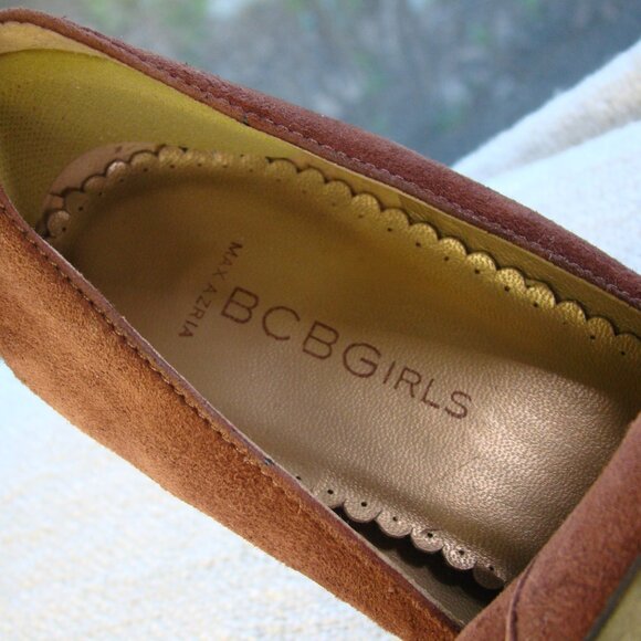 BCBGirls Max Azria brown genuine suede mary jane stiletto pumps, size 9 - Picture 7 of 7